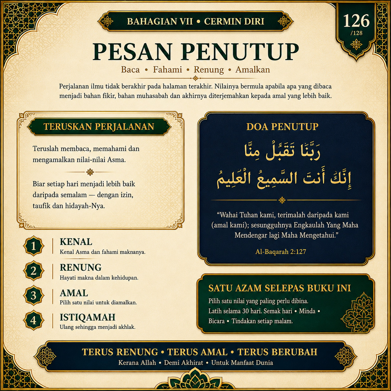 Muka 126 — Pesan Penutup